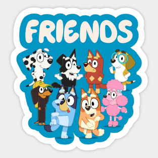 FRIENDS DOGS Sticker